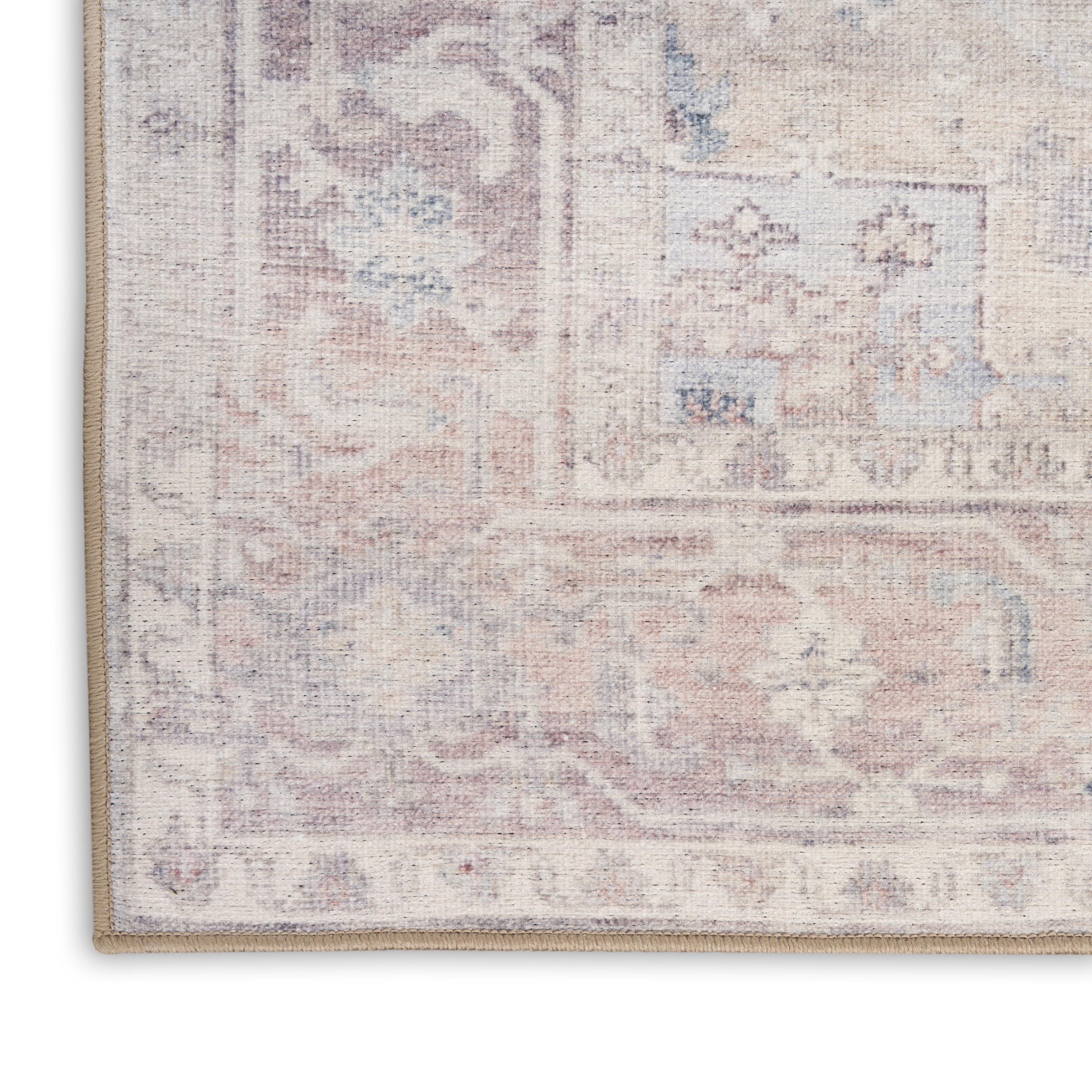 Nourison Vintage Washables 9' x 12' Light Blue Vintage Indoor Rug