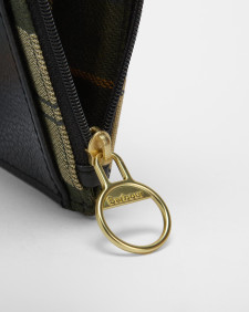 Alder Leather Card Holder Black/Ancient