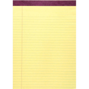 Legal Pad, Standard, Canary