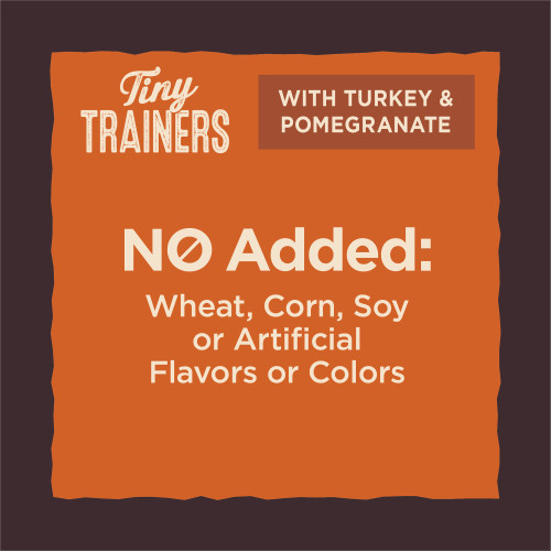 <p>Wellness® CORE® Tiny Trainers Tender Treats with Turkey and Pomegranate are intended for intermittent or supplemental feeding only.</p>
