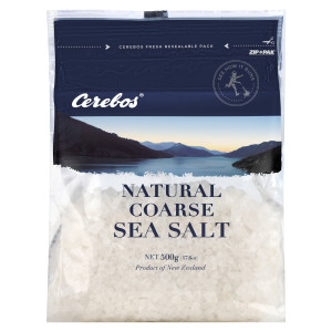 cerebos® natural coarse sea salt 500g image
