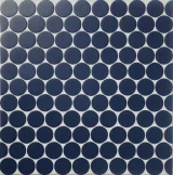 Ozzi Navy 1-7/8″ Circle Mosaic