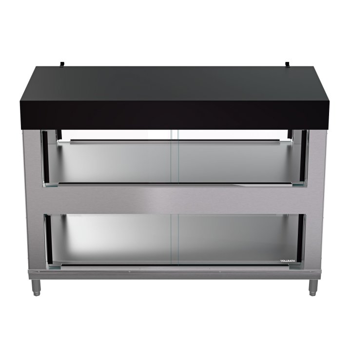 55-inch-wide 208-240-volt 4-pan humidity-controlled hot food display case