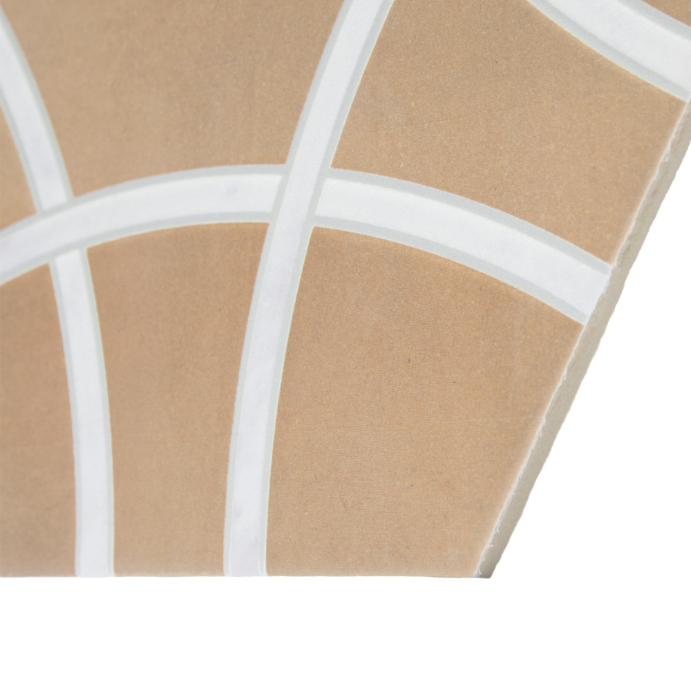 Sample – Bari Hex Terra Deco Porcelain Floor and Wall Tile