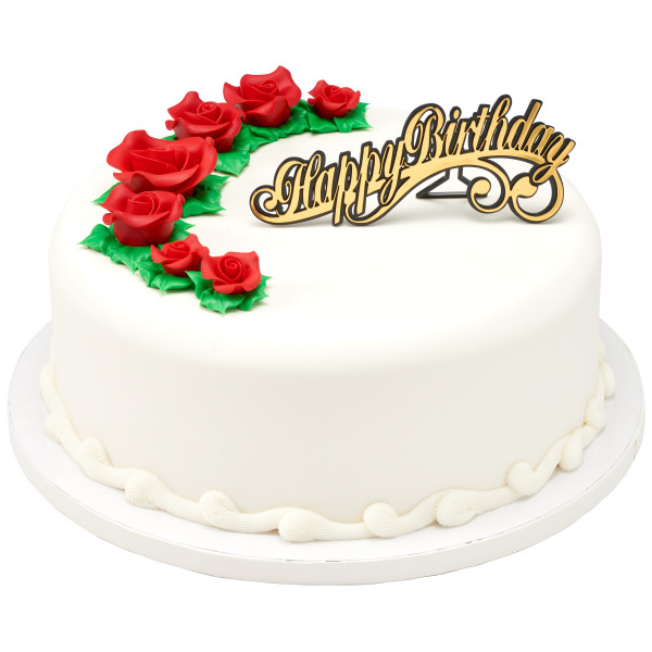 Red 1" Rose SugarSoft® Premium Edible Decorations