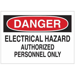 5x Vinyl-Aufkleber 'Danger - Electrical Hazard' – 8,9 X 12,7 Cm, Rot/schwarz Auf Weiß, Wetterfest
