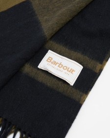 Sciarpa con motivo tartan in lana d’agnello Maxine 
