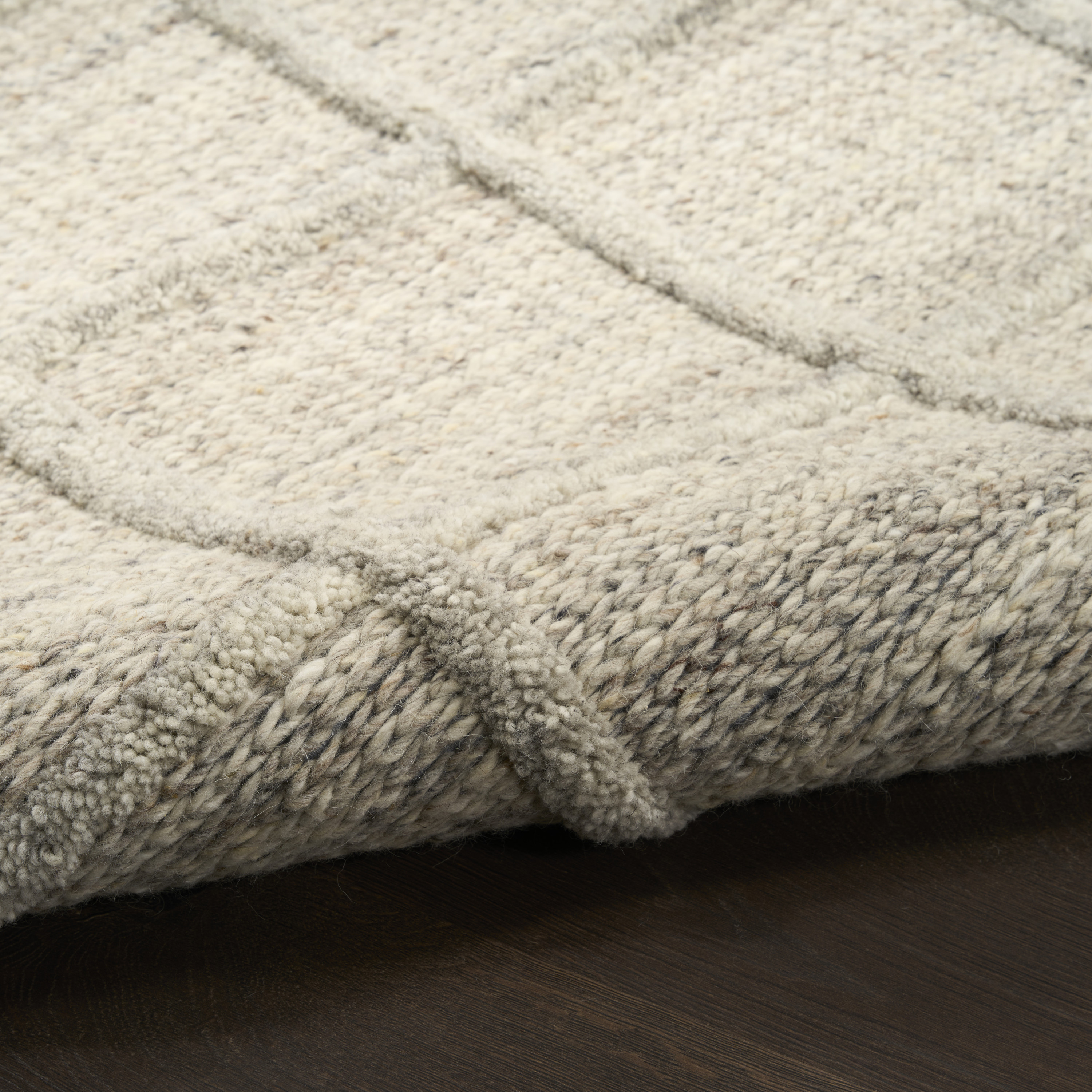 DKNY Pure Framework 8' x 10' Silver Modern Indoor Rug
