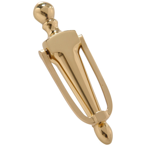 Hardware Essentials Bright Brass Long Door Knocker 6-1/2in