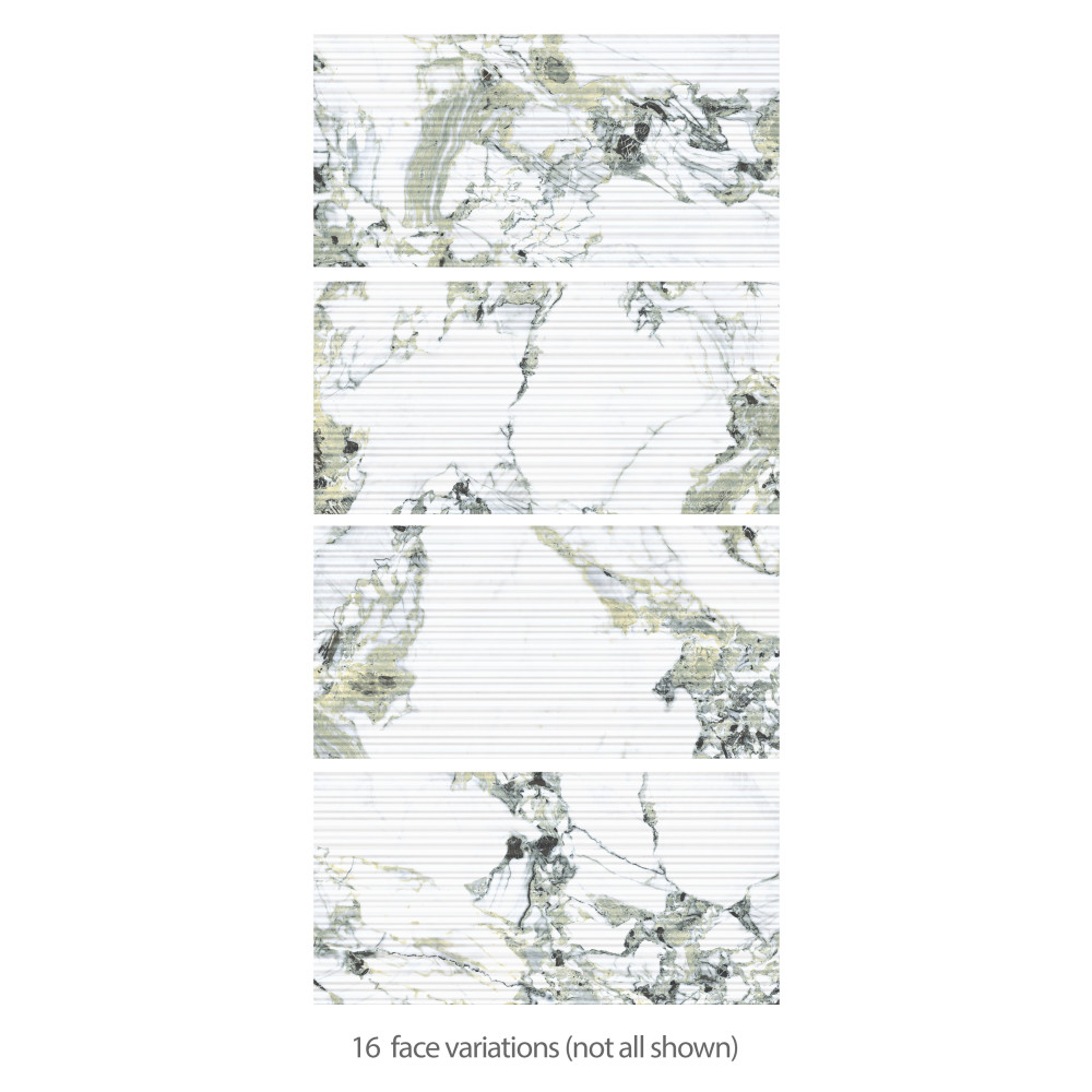 Sample – Touche Pleated Deco Jade Porcelain Floor and Wall Tile