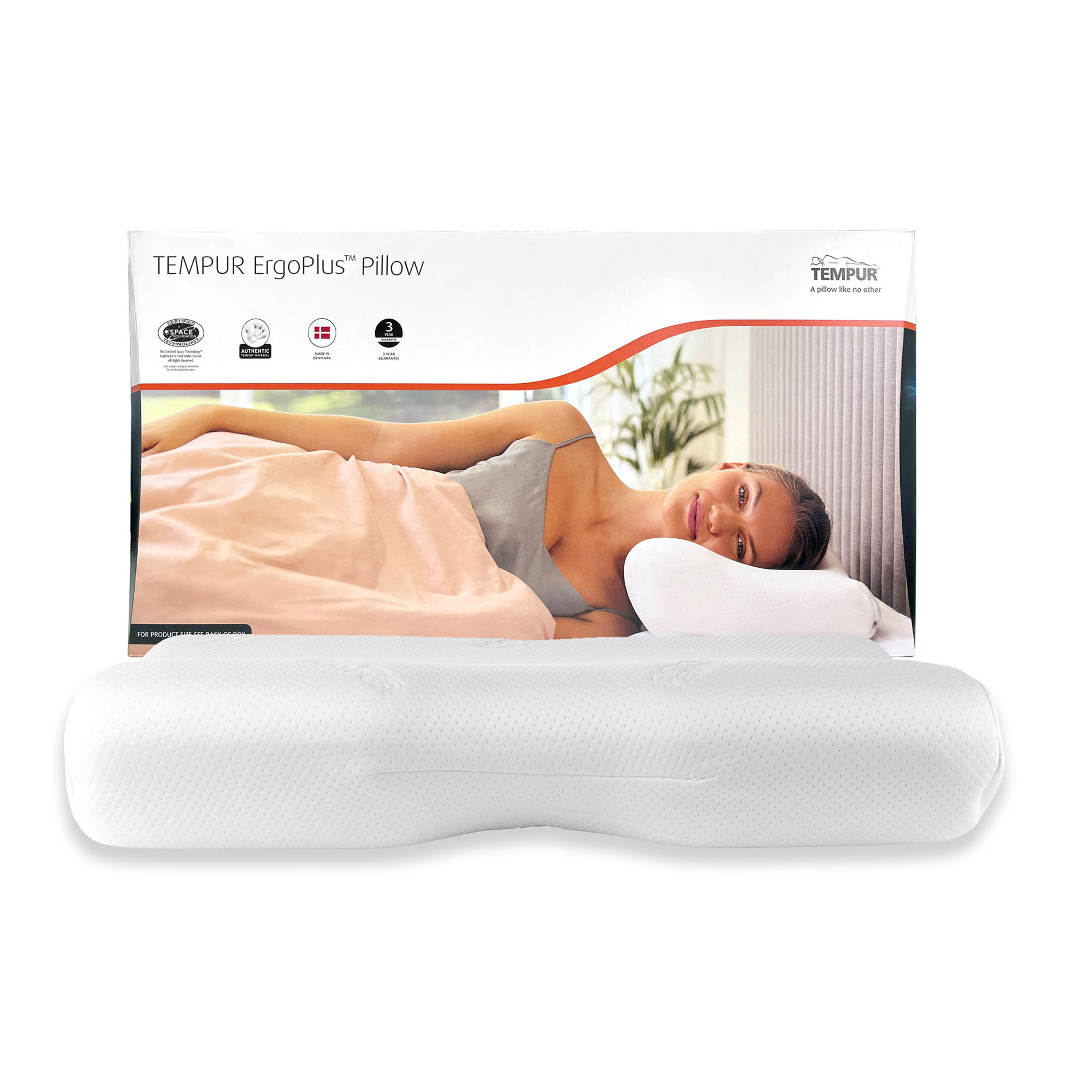 Product image of the  Tempur Ergoplus Pillow, White from Forty Winks
