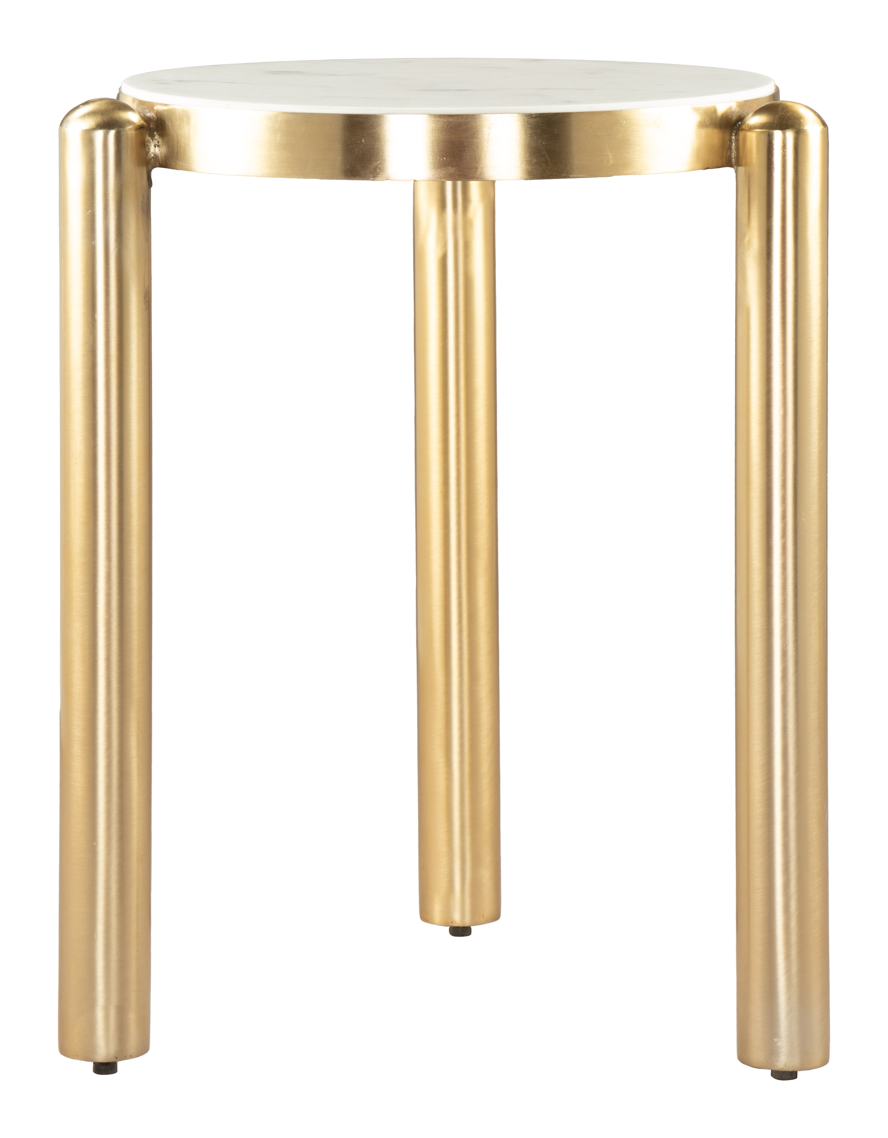 Noan Side Table White & Gold product image