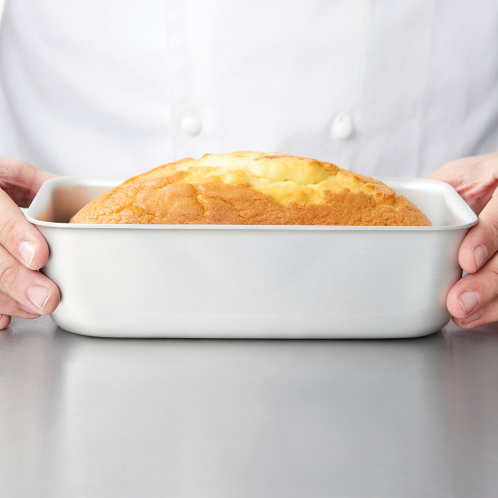 3-pound Wear-Ever® professional standard-strength aluminum loaf pan with anodized finish