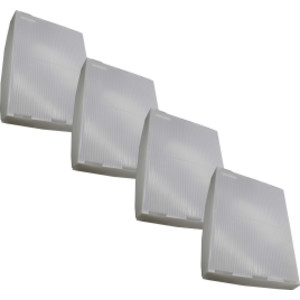 Translucent Plastic Storage Postal Tote Lids - 4 Pack