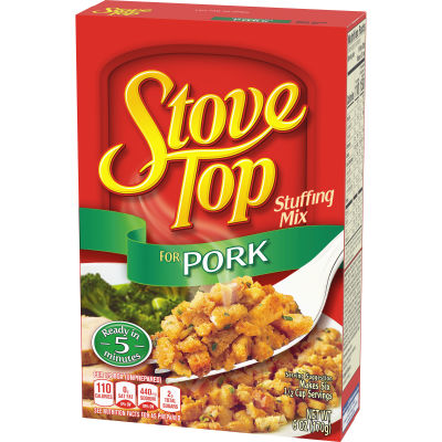 Stove Top Stuffing Mix for Pork, 6 oz Box