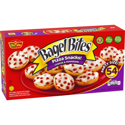 Bagel Bites Cheese & Pepperoni Mini Bagel Pizza Snacks, 54 ct Box