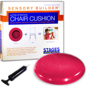 Sensory Builder&reg; Active Attention Chair Cushion, Red