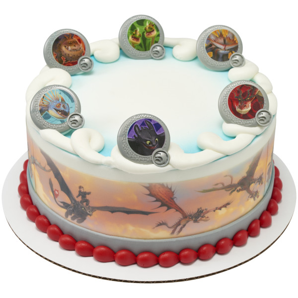 DreamWorks How to Train Your Dragon Dragon Shield Cupcake Rings
