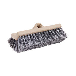 Boardwalk, 10in, Dual-Surface Brush, Polypropylene Bristles, Black