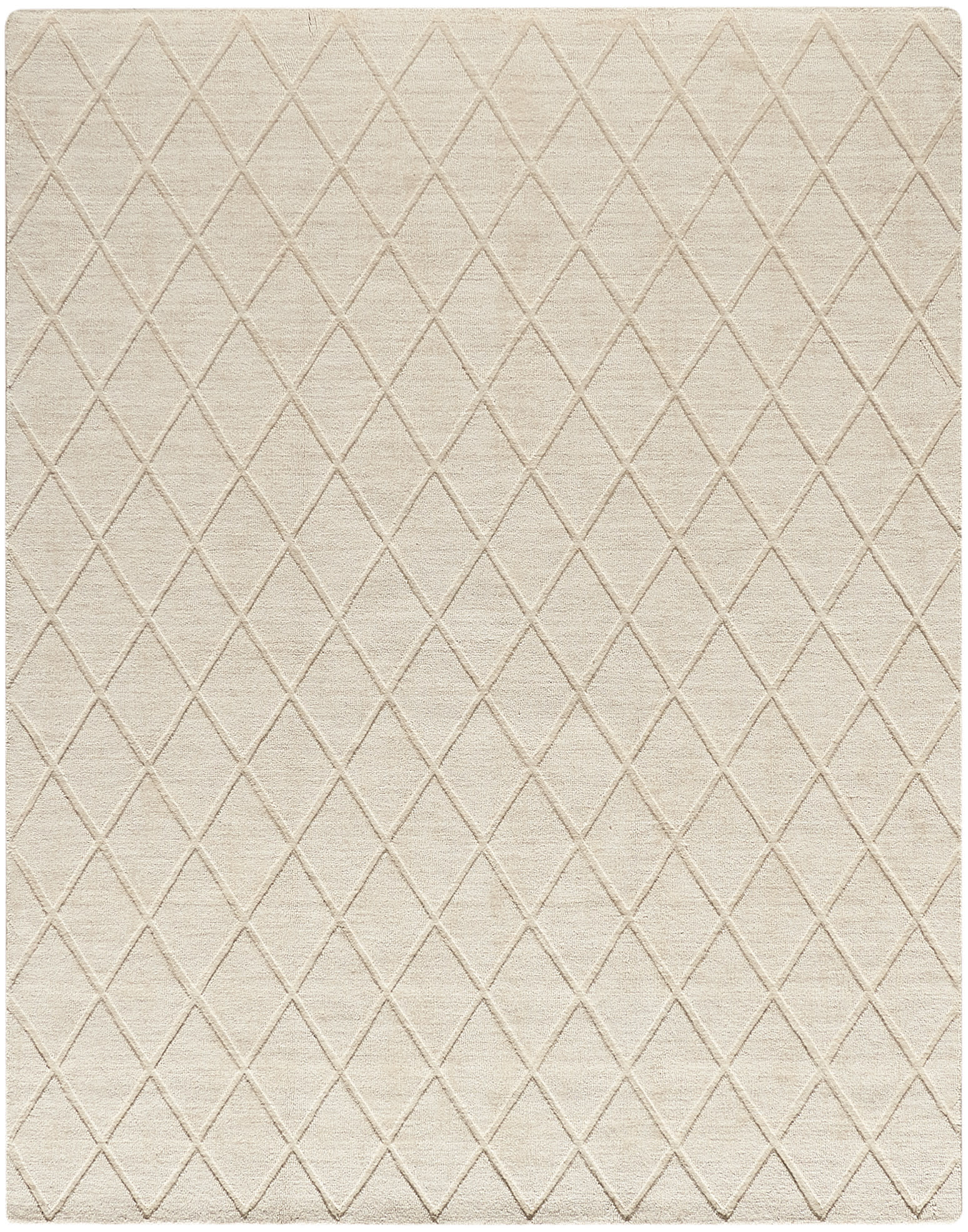 Nourison Wool Haven 7'9" x 9'9" Ivory Modern Indoor Rug