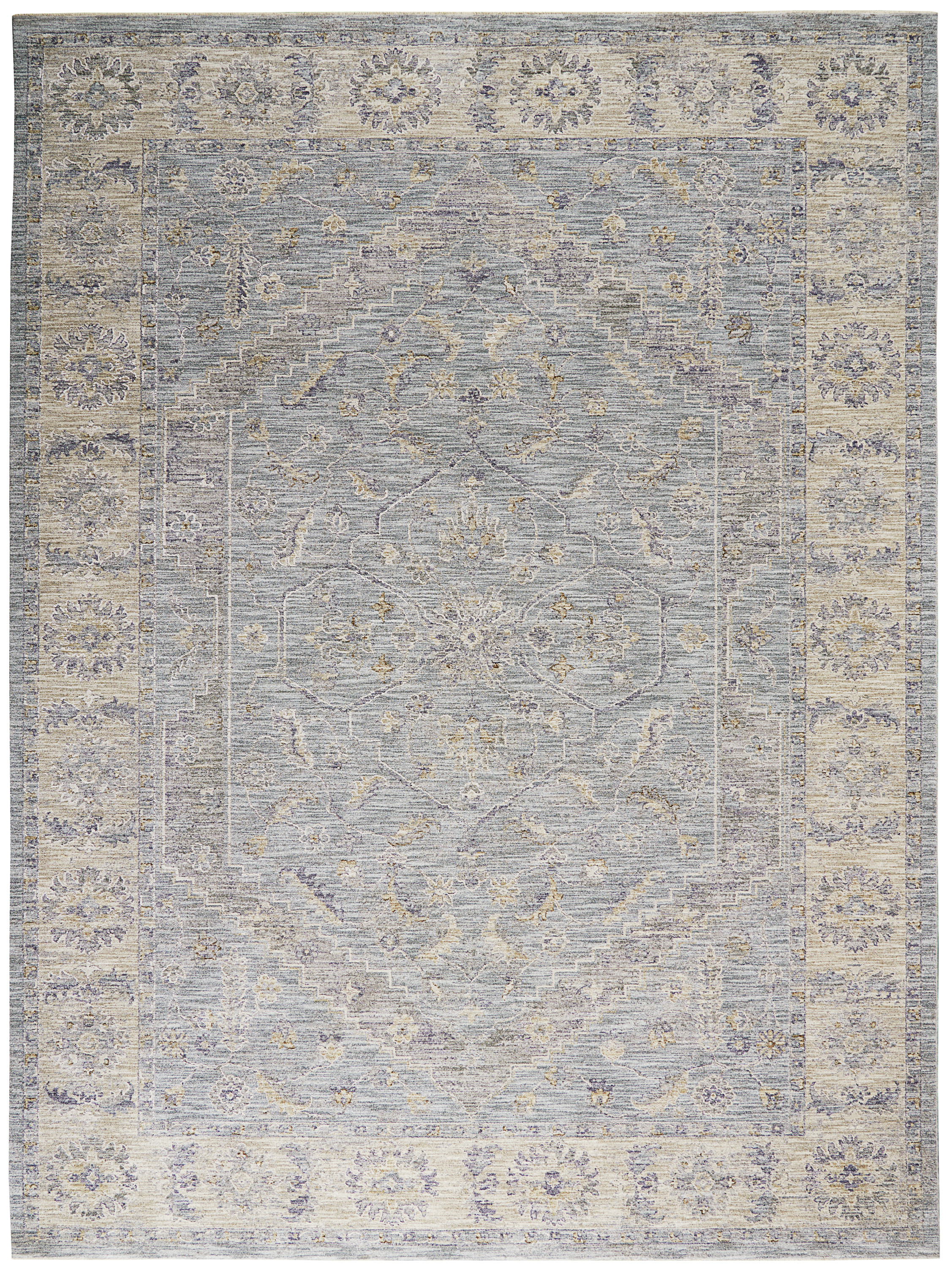 Nourison Infinite 7'10" x 10'4" Blue Vintage Indoor Rug