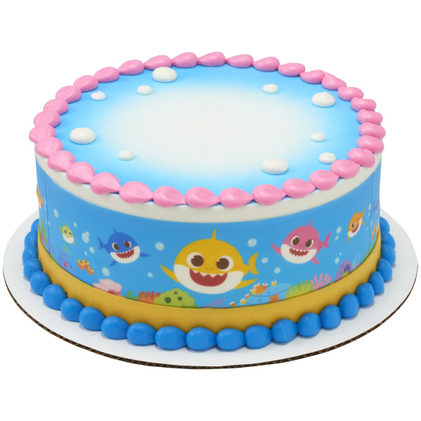 Baby Shark Fin-Tastic Family! PhotoCake® Edible Image® Strips