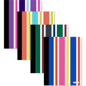Stripes Composition Book, College Ruled, 100 Count
