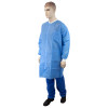 Lab Coat w/out Pockets Blue, Small