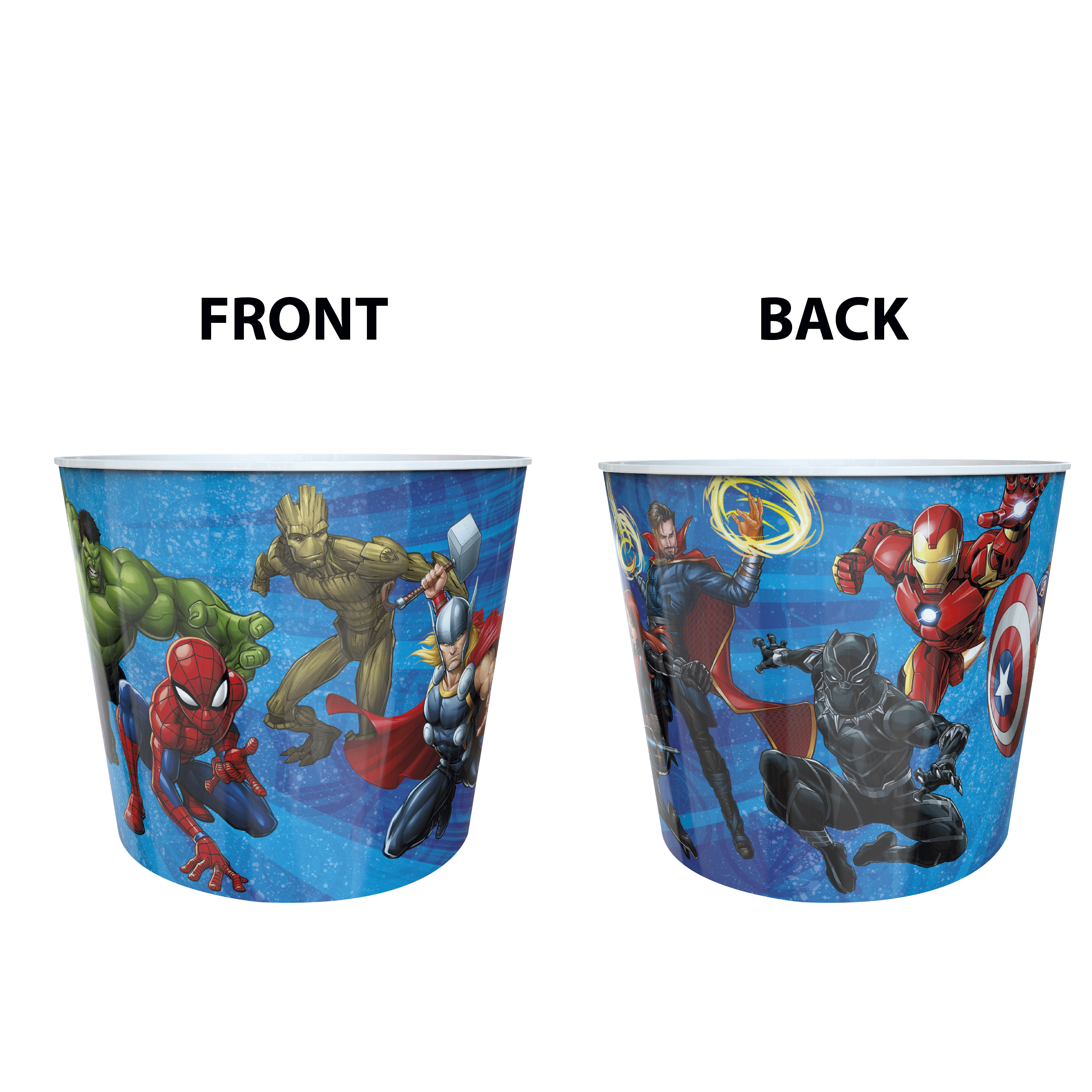 Marvel Comics Plastic Popcorn Container and Bowls, The Hulk, Spider-Man and More, 5-piece set slideshow image 8 Marvel Comics Plastic Popcorn Container and Bowls, The Hulk, Spider-Man and More, 5-piece set slideshow image 8