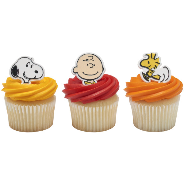 Peanuts® Snoopy®, Charlie Brown and Woodstock® Cupcake Rings