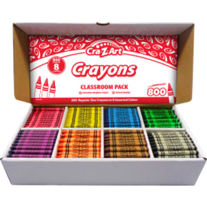 Paquete de lápices de colores para el aula, 8 colores, caja de 800