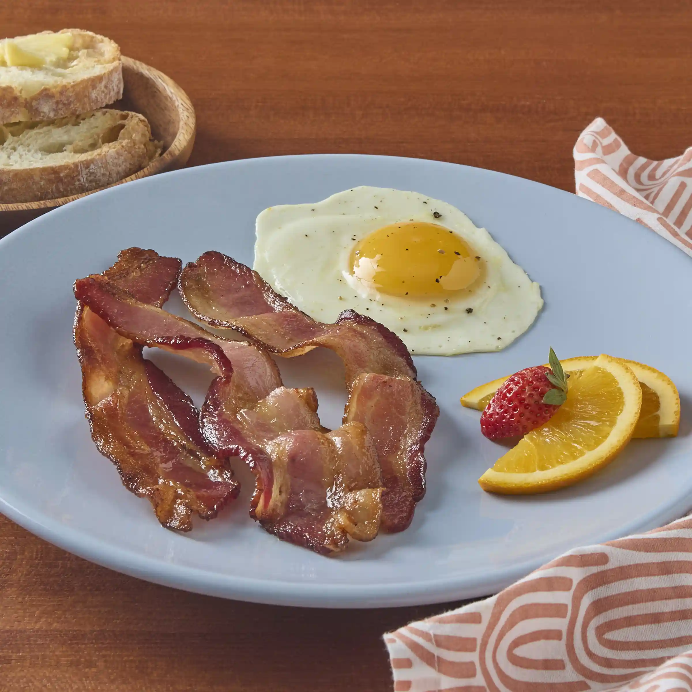 Wright® Brand Naturally Hickory Smoked Thick Flat-Pack® Sliced Bacon, 10-14 Slices per Pound_image_1