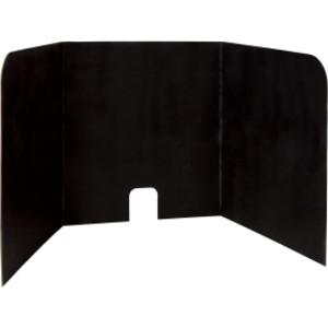 Computer Lab Privacy Board, Black, 22"H x 22"W x 20"D, 4 Boards