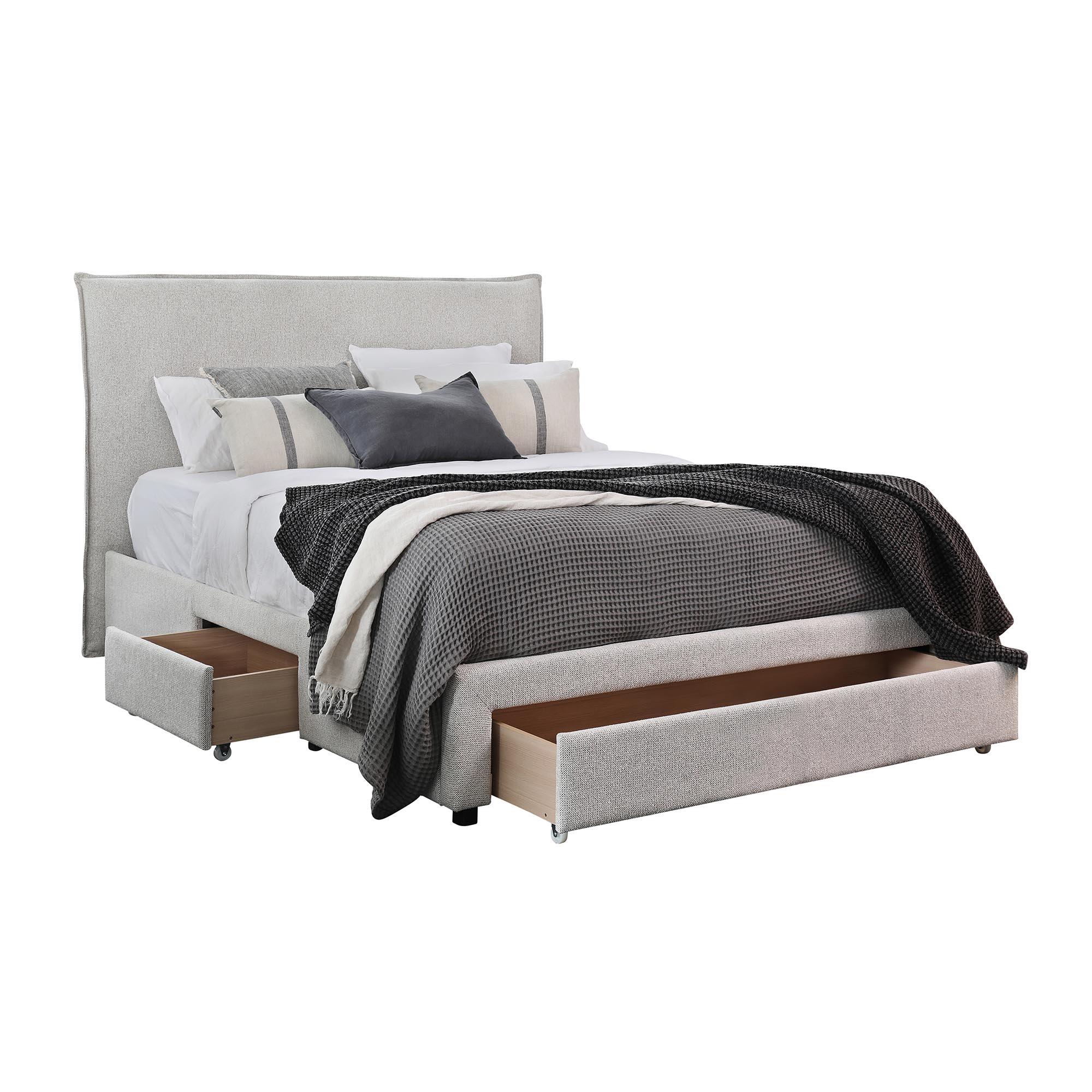Product image of the  Hotham Bed Frame, 3 Drawer Base, Mist from Forty Winks