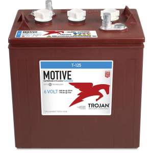 Trojan, T-125 6V Flooded Lead Acid Battery w/ LPT Terminal