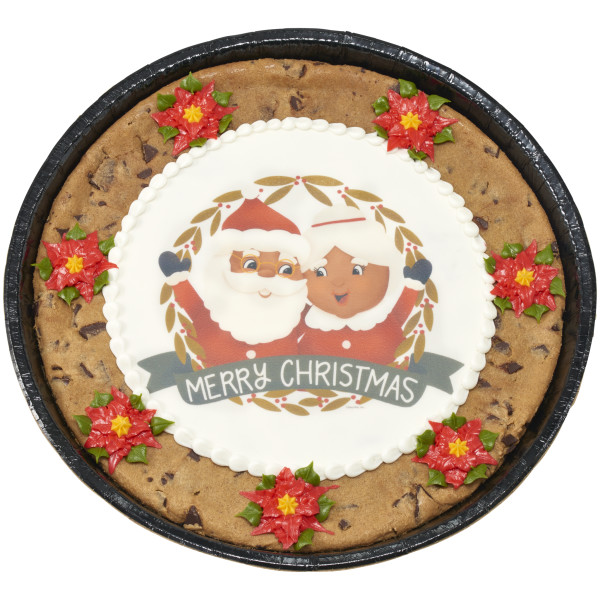 Jolly Mr. and Mrs. Claus PhotoCake® Edible Image®