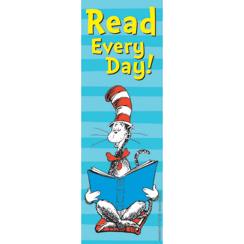 Cat in the Hat™ Read Every Day Bookmarks, Pack of 36