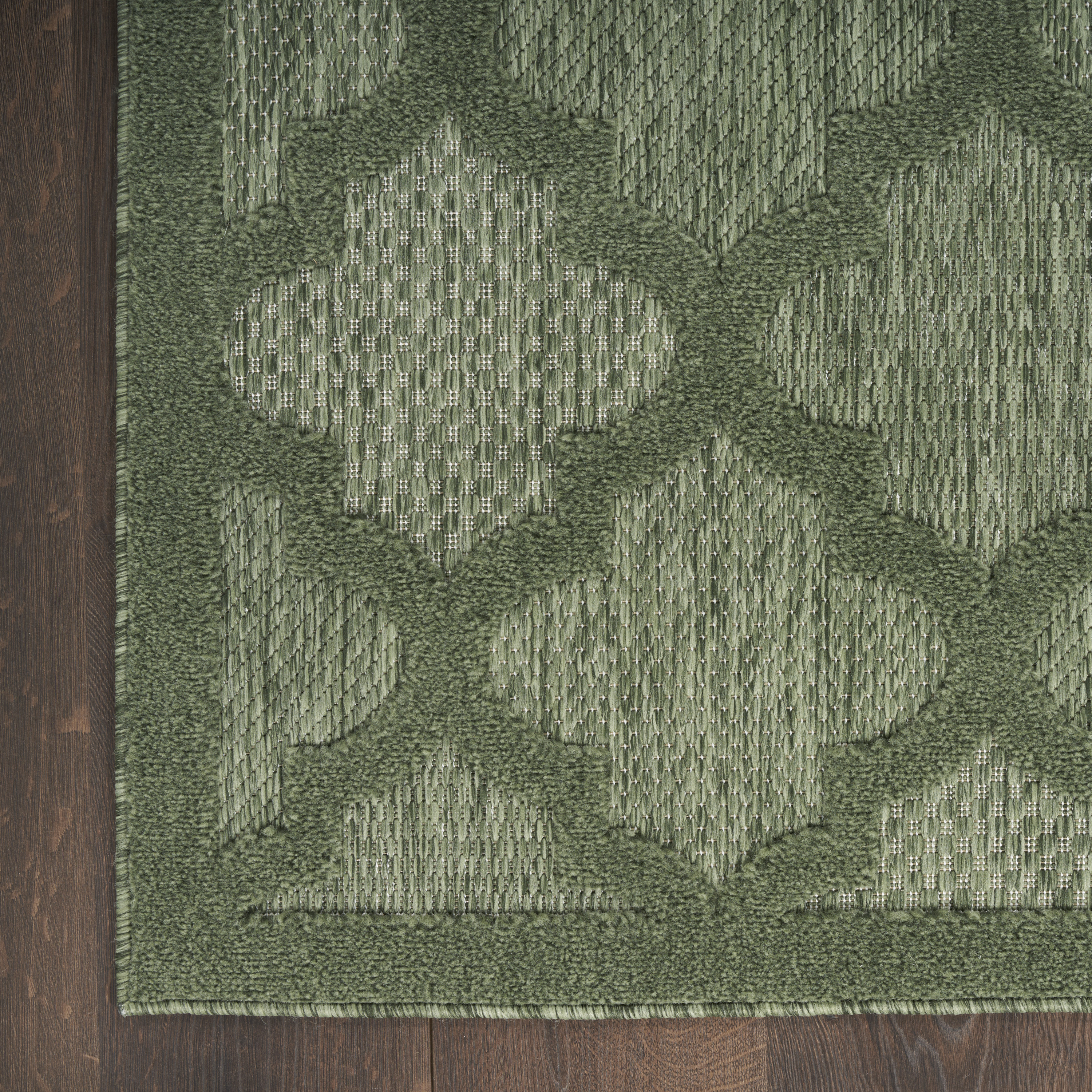 Nourison Easy Care 10' x 14' Green Modern Rug