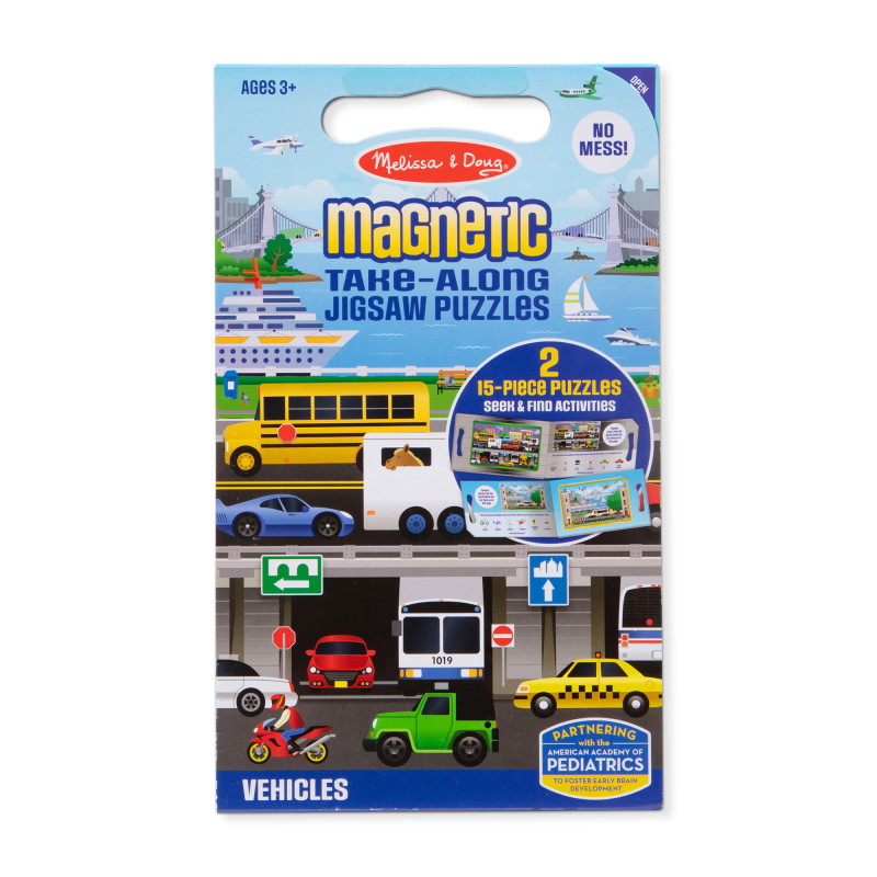 Take Along Magnetic Jigsaw Puzzles - Vehicles