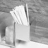 Replacement straw holder for horizontal lid organizer
