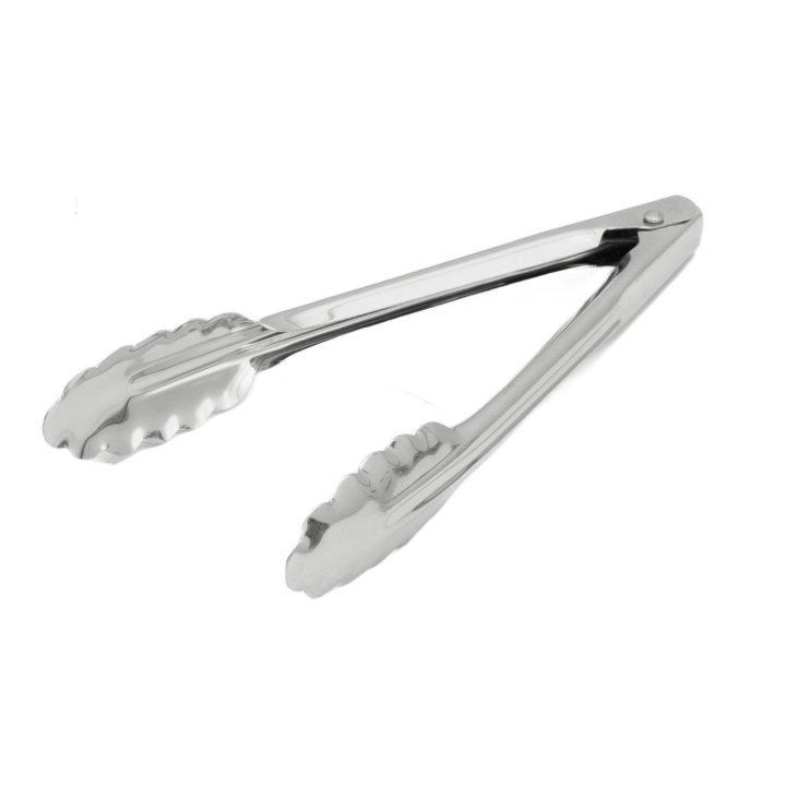 7-inch economy stainless steel utility tongs