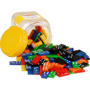 Double Six Color Dominoes - Set of 168