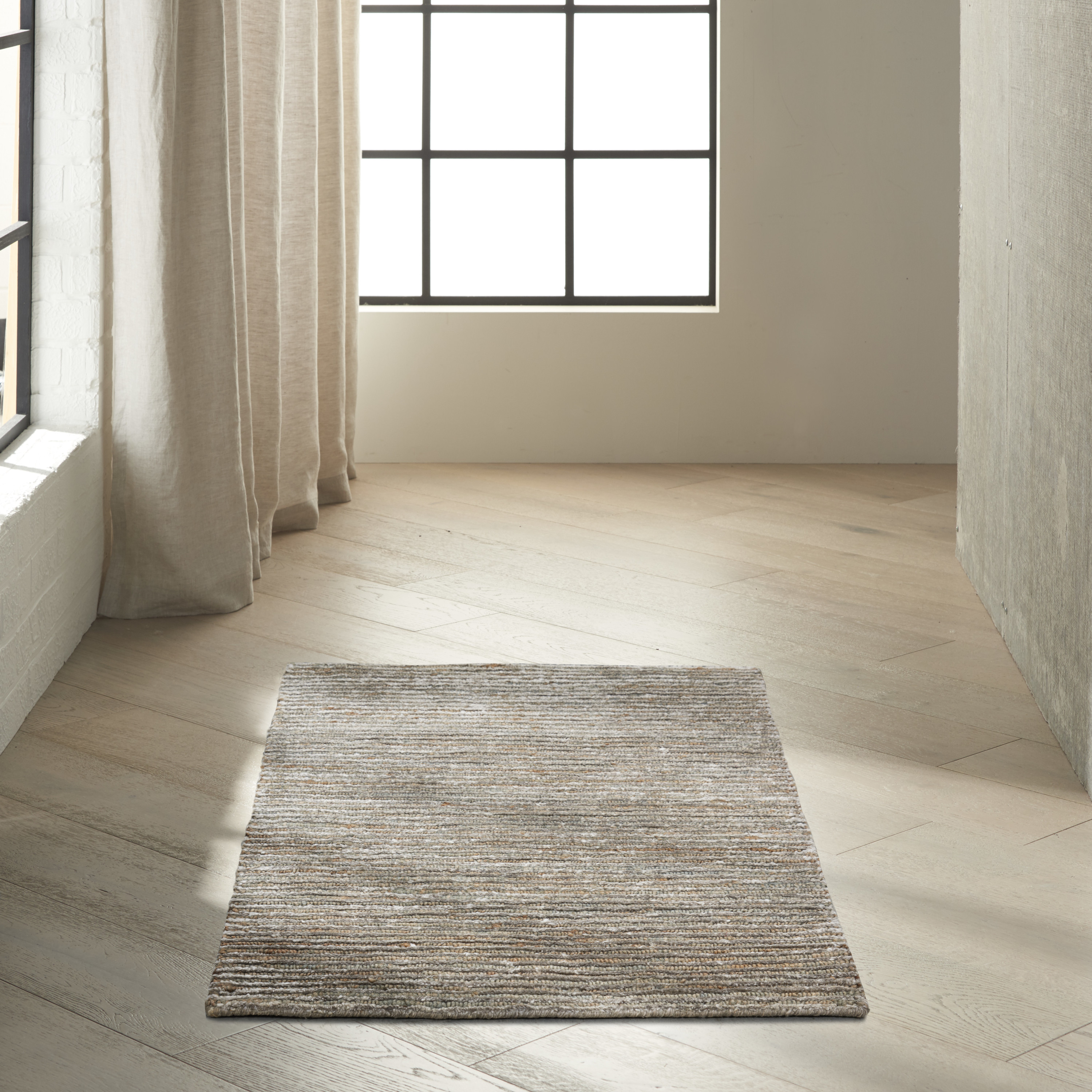 Calvin Klein Mesa 2' x 3' Hematite Modern Indoor Rug