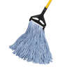 Hillyard, Starline, Blend Cut-End Wet Mop Head with 1.25" Headband, #16, Blue