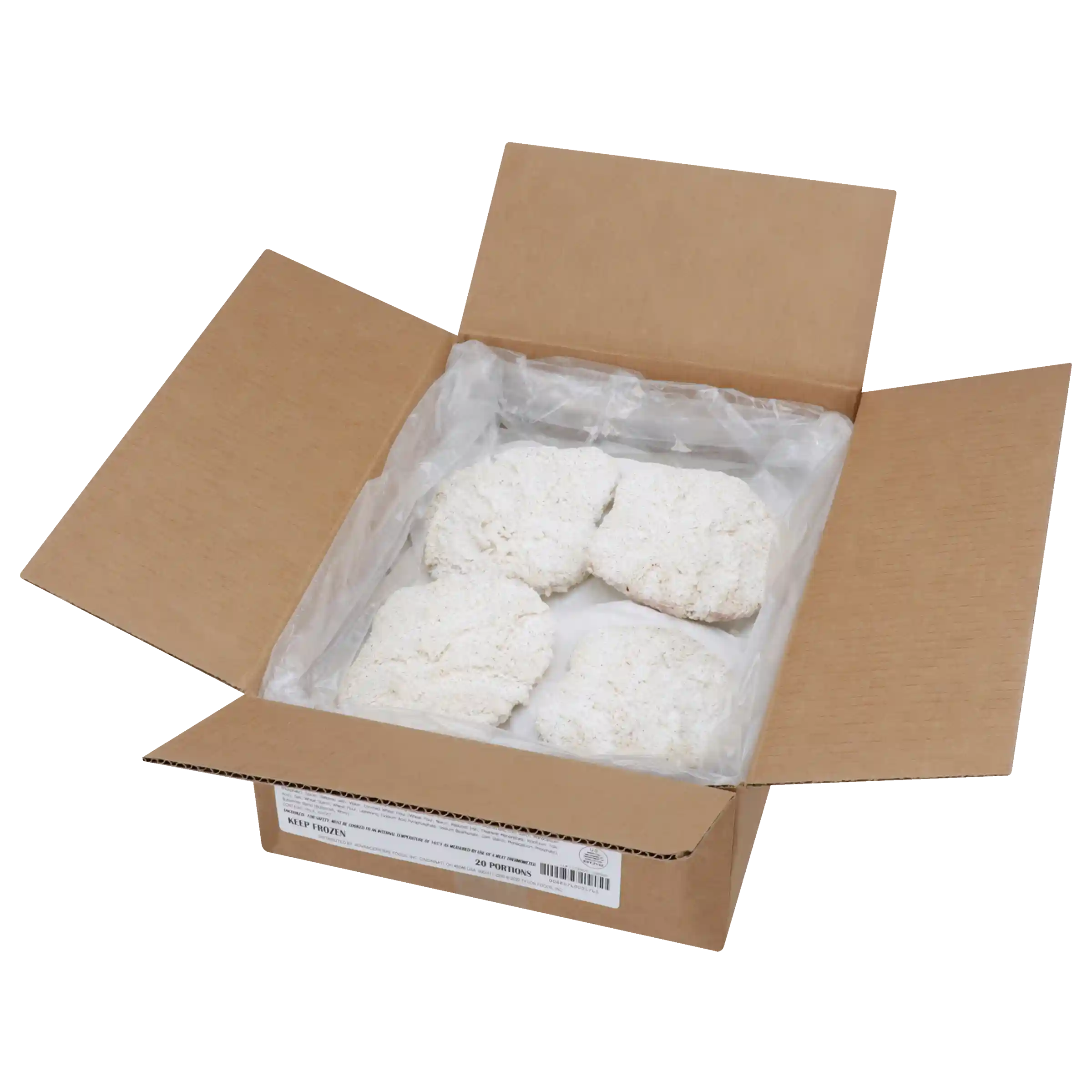 AdvancePierre® Gold Label Exclusive Cut® The NATURAL Whole Muscle Raw Breaded Cubed Country Fried Beef Steak Fritters, 8 oz_image_4
