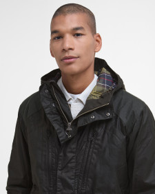 Barbour x TO KI TO Mountain Waxed Jacket Sage