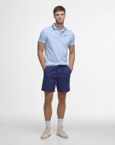 Washed Oxford Relaxed Shorts Oceana