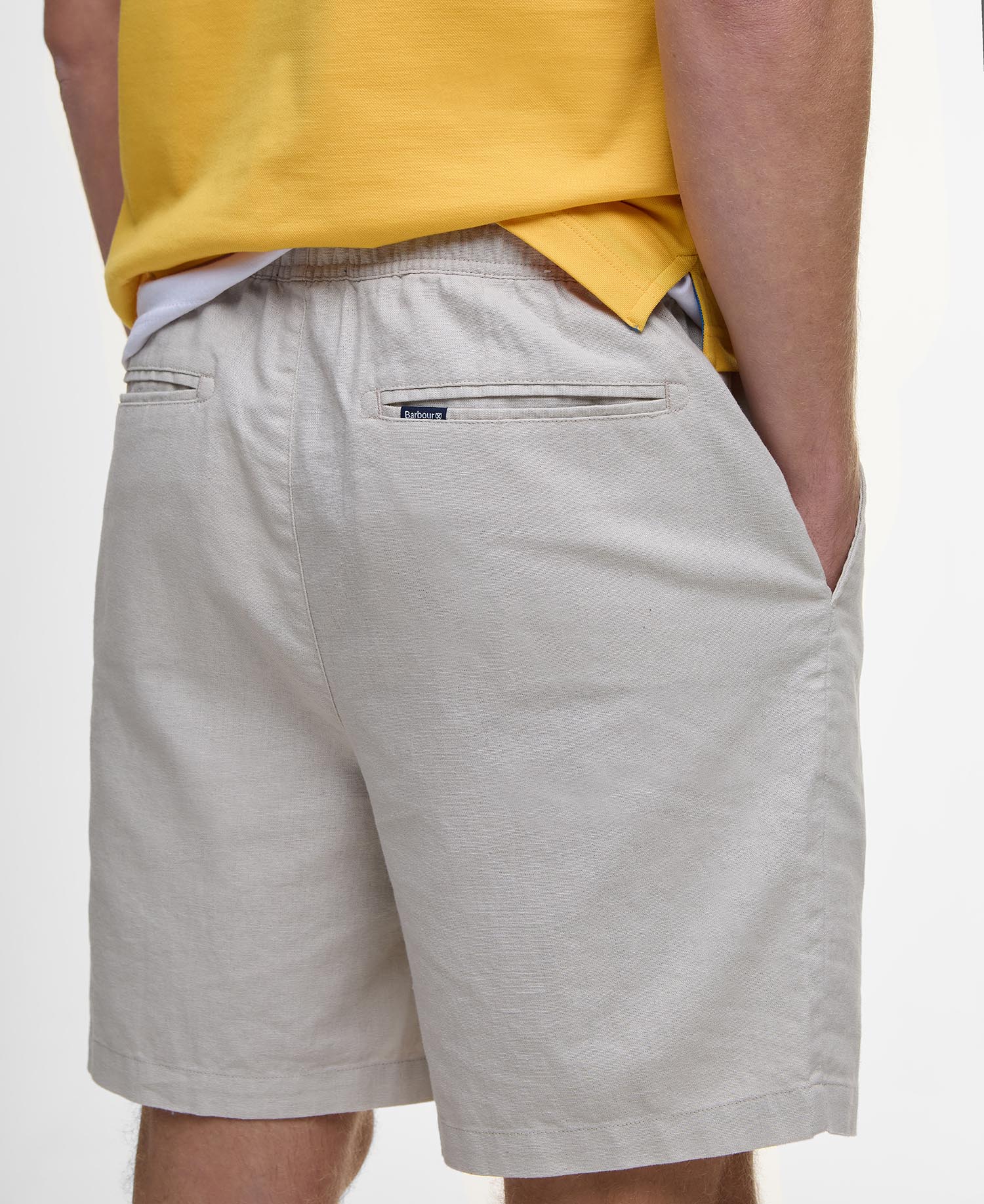 Cotton Linen Relaxed Shorts image number 4