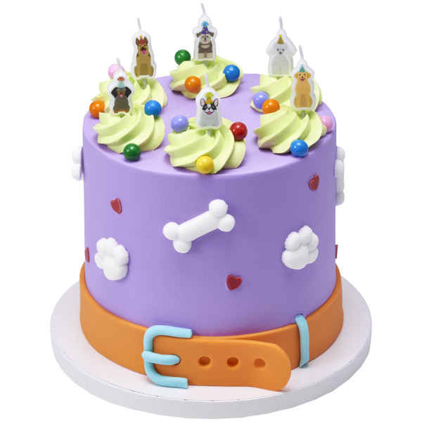 Party Dogs Shaped Candles