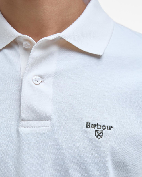 Austwick Tipped Polo Shirt Whisper White
